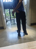 Foss Phil休閑褲子男春秋季百搭高級感寬松垂感直筒休閑褲CK2558黑色3XL 曬單實拍圖