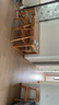 全友家居 原木風(fēng)餐桌椅組合長方形實木框架餐廳辦公學(xué)習(xí)吃飯一桌四椅 曬單實拍圖