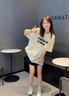 京多夢(mèng)polo領(lǐng)短袖t恤女2025新款寬松學(xué)生甜妹顯瘦半袖上衣設計感小眾 杏色 L （100-110） 曬單實(shí)拍圖