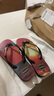 havaianas哈唯納Hype III沙灘男士人字拖夏季海邊戶外休閑涼拖鞋可外穿 6196-黑/桃 39-40 巴西碼 曬單實拍圖