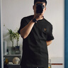 Camat Killy【高端面膜觸感柔軟舒適涼感】男士短袖t恤衫高檔夏季絲滑輕奢裝 黑色（抗菌科技） 2XL 150-170斤 曬單實(shí)拍圖