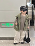 G.DUCKKIDS男童工裝馬甲帥氣寶寶連帽外套2025春秋新款兒童坎肩馬夾外穿潮酷 軍綠色馬甲 春秋款 90 cm 曬單實(shí)拍圖