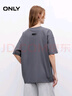 ONLY2025夏季新款酷感字母印花落肩圓領(lǐng)短袖T恤女|125201031 E39鐵灰色 L 曬單實(shí)拍圖