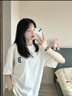 MLB YYDS短袖男女NY老花T恤大LOGO百搭印花休閑青少年青春打底衫 白色 S 165 成人 《80-110斤》 曬單實(shí)拍圖