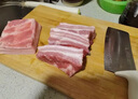 黑豬肉去皮五花肉梅花肉豬大骨原切新鮮土豬肉烤肉燒烤火鍋食材 黑豬五花肉1斤 曬單實拍圖