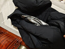 利郎輕時(shí)尚男裝【輕膚三防】羽絨服男超細旦親膚保暖連帽防跑絨羽絨服 黑色 2XL (180) 曬單實(shí)拍圖