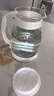 天喜（TIANXI）冷水壺大容量玻璃杯可過濾冷水壺耐熱茶具啤酒花茶家用涼水杯 【升級加厚】白色2000ml 曬單實拍圖