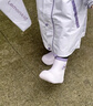 lemonkid兒童雨鞋男女童雨靴防水防滑小孩上學(xué)水鞋 薄砂紫 38 曬單實(shí)拍圖