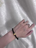 老鳳祥六字真言黃金手鏈男女款足金轉(zhuǎn)運(yùn)珠手繩飾品情人節(jié)生日禮物送男友 六字真言手鏈 約0.3g 曬單實(shí)拍圖