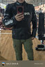 FEHER飛兒摩托車騎行服皮衣男女款皮夾克休閑四季防風(fēng)保暖真皮賽車服 【JK-036鋅合金】黑色-男款 3XL 曬單實(shí)拍圖