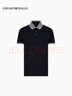 EMPORIO ARMANI/阿瑪尼官方旗艦?zāi)兄榈厝奕？鄱绦浞I(lǐng)條紋飾邊Polo衫七夕 【珠地網(wǎng)眼全棉三?？邸堪狄顾{(lán)/鷹標(biāo) 2XL  (推薦：180-200斤) 曬單實(shí)拍圖