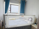 丸丫嬰兒床圍欄寶寶防摔床護(hù)欄床邊防掉檔板免打釘床圍欄三面1.5+2+2 曬單實(shí)拍圖