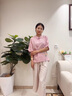 雅鹿媽媽裝夏裝2025新款國(guó)風(fēng)套裝洋氣中年女士上衣中老年人棉麻兩件套 粉紫色套裝 3XL (建議110-125斤) 曬單實(shí)拍圖