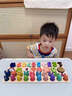 荼梧德國蒙氏早教玩具兒童益智玩具1-3歲小孩五合一蒙氏聰明板積木 蒙氏三合一聰明板 曬單實(shí)拍圖