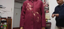 俞兆林（YUZHAOLIN）中老年人女裝春秋裝外套媽媽立領(lǐng)上衣奶奶裝冬季大碼加棉加厚衣服 喜慶紅(加棉版) 4XL (130-145斤左右) 曬單實拍圖