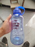富光太空杯便攜濾網(wǎng)塑料茶杯戶(hù)外超大容量學(xué)生運動(dòng)水杯防漏帶蓋水杯子 藍色【3倍加厚+濾網(wǎng)】1500ml 曬單實(shí)拍圖