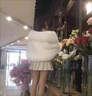 披肩喜媽媽冬新娘仿狐貍毛婚紗披風(fēng)禮服旗袍皮草斗篷白色女貂皮 白色（豪華版） 曬單實拍圖