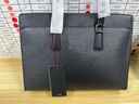 洛斯伯里（Roserooen）商務(wù)公文包男【優(yōu)質(zhì)牛皮】奢侈品男包男士手提包辦公律師包電腦包 黑色，送長(cháng)輩送領(lǐng)導高端禮盒包裝 38*30*8CM 曬單實(shí)拍圖