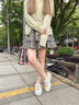 妙麗（Millies）品牌高奢小眾瑪麗珍鞋女2025新款珍珠條鏈芭蕾風單鞋時尚休閑板鞋 米色 36 曬單實拍圖
