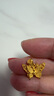 周大福 小版金絲羽蝶蝴蝶黃金吊墜(工費(fèi)380)約2.75g EOF1374七夕 曬單實(shí)拍圖