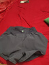 百思絨專業(yè)跑步運動套裝女防走光夏季透氣瑜伽服粉紫上衣+紫短褲 M 曬單實拍圖