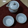 青澹汝窯品茗杯茶杯茶碗主人杯汝瓷陶瓷純手工天青色景德鎮皓月杯 皓月杯 不開(kāi)片慈字底款 曬單實(shí)拍圖