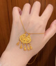 瑞諾黃金瓔珞鎖吊墜女士新款999足金新中式鎖包項(xiàng)鏈生日禮物送女朋友 勿拍/精美包裝定金 曬單實(shí)拍圖