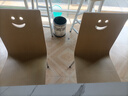 頤祥 肯德基不銹鋼曲木餐椅飯店小吃店食堂快餐單椅曲木椅簡約快餐椅 笑臉 米白色（4張起發(fā)） 曬單實(shí)拍圖
