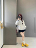 莜仙格外套女春秋款2025新款百搭寬松設計感小眾男女款潮牌工裝夾克上衣 杏色 L 建議 105-115斤 曬單實拍圖