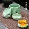 古德窯   青瓷茶杯墊 陶瓷墊套組茶托隔熱杯托功夫茶具茶道配件 《白瓷》圓形杯墊套組6片裝 曬單實拍圖