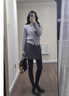 優(yōu)棵樹打底褲女秋冬加絨加厚保暖可外穿不勾絲不掉襠高腰收腹提臀連褲襪 深灰連腳-【冬季300g/-10~10℃】 1條 均碼 （適合80-130斤） 曬單實拍圖