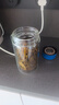 富光雙層玻璃杯支持團購定制泡茶杯辦公杯帶把 大容量男女水杯子580ML 曬單實拍圖
