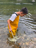 羚特趕海連體褲兒童玩水連體衣沙水服涉水服下水褲-檸檬黃 35 曬單實(shí)拍圖