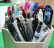 派通（Pentel）BLN105按動黑色中性筆高顏值0.5mm簽字筆商務(wù)學(xué)生速干水筆水性筆文具 黑色5支裝 曬單實(shí)拍圖