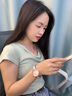 冠琴（GUANQIN）新款手表女士全自動(dòng)機(jī)械表休閑鑲鉆女表雙日歷國表腕表送女友禮物 【就近倉發(fā)貨】16479間金貝母【進(jìn)口機(jī)芯】 曬單實(shí)拍圖