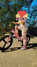 鳳凰（Phoenix）兒童自行車(chē)6-8-10-15歲男女學(xué)生中大童車(chē)小孩腳踏車(chē) 粉色（超越一體輪）減震折疊款 22寸-身高145以上選擇 曬單實(shí)拍圖