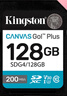 金士頓（Kingston）128GB SD存儲(chǔ)卡 U3 V30 相機(jī)內(nèi)存卡 高速sd卡大卡 4K超高清拍攝 讀速200MB/s 曬單實(shí)拍圖