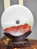鉑悅璽熙天然紅花冰玉石平安扣擺件客廳玄關(guān)辦公室擺件送公司喬遷開(kāi)業(yè)禮物 30cm現(xiàn)貨紅花冰玉扣L3003一物一 曬單實(shí)拍圖