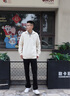 TOMMY HILFIGER【半拉鏈小高領(lǐng)】25新款秋冬男純棉平紋立領(lǐng)商務(wù)休閑針織衫 【休閑合身版】米白色AEF XS （推薦：120斤以下） 曬單實拍圖