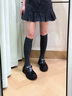 愛(ài)步（ECCO）樂(lè )福鞋女 2025新款英倫風(fēng)牛皮厚底增高單鞋女 蹤跡220763 黑色22076301001 37 曬單實(shí)拍圖