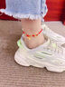 吉福禧黃金平安扣腳鏈女2025新款鈴蘭花足金轉(zhuǎn)運(yùn)珠手鏈情人節(jié)禮物送女友 手鏈款：平安扣+4金珠+鈴蘭花 約1.5-1.6g 曬單實(shí)拍圖