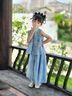 DOMIAMIAKIDS漢服兒童古風(fēng)套裝夏季唐裝表演出服寶寶周歲禮服中式男女童裝 新中式套裝女款 110 （100-110cm/32-40斤） 曬單實拍圖