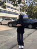 魯雅爾潮流漸變牛仔褲男夏季美式bomber彎刀微喇褲潮牌痞帥復(fù)古vibe褲子 黑色 XL 曬單實拍圖