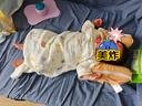 婧麒（JOYNCLEON）嬰兒睡袋純棉紗布寶寶無(wú)袖背心新生兒童睡覺(jué)防踢被夏季薄款空調房 初夏-肚兜式【企鵝小熊】-四層 M碼【推薦身高55-90cm】 曬單實(shí)拍圖