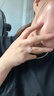芯奢女戒指日韓心形時尚結(jié)婚戒指女戒單戒情人生日禮物生日禮物送女友 永恒開口戒指 曬單實拍圖