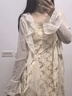 粉媚夢(mèng)新品連衣裙裙子女夏季套裝兩件套2025新款衣服女裝法式純欲吊帶裙 網(wǎng)紗拼接碎花吊帶裙+開衫兩件套 XL 【建議110-120斤】 曬單實(shí)拍圖