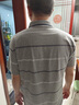 啄木鳥爸爸純棉短袖T恤夏裝中年男有口袋上衣全棉中老年人POLO衫40-50歲 淺藍+淺灰 【2件裝】 XL 【建議130-150斤】 曬單實拍圖