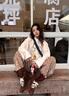 達芙妮棕色西部牛仔靴夏季拳擊靴美拉德復古短靴2025新款夏季百搭女靴 棕色 37 (235mm) 標準碼 曬單實拍圖