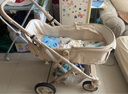 ANGI BABY嬰兒推車可坐可躺嬰兒車輕便折疊新生兒減震高景觀雙向兒童手推車 星釉流光白【全新升級】PU橡膠輪 曬單實拍圖