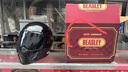BEASLEY HELMETS比斯力摩托車(chē)頭盔復古機車(chē)頭盔男重型賽博朋克頭盔巡航秋夏季全盔 KD-3亮黑色【黑鏡片+白鏡片】 XXL（推薦頭圍63~64) 曬單實(shí)拍圖